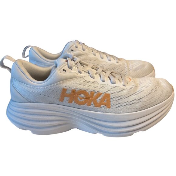 HOKA Bondi 8 Running Shoes Women’s 9 Harbor Mist Lunar Rock Plush Cushioning New - Picture 5 of 16